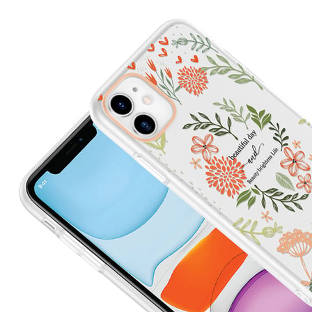 iPhone 11 Kılıf Kamera Korumalı Desenli Klip Kılıf Beautiful