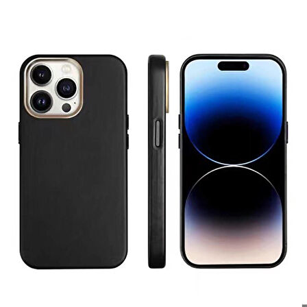 iPhone 14 Pro Max Kılıf Magsafe Şarj Özellikli PU Deri Adora Kılıf