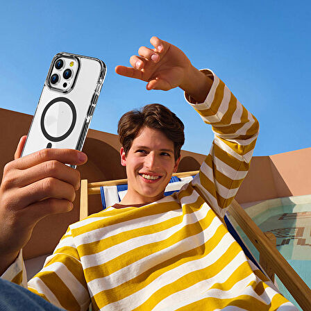 iPhone 15 Pro Max Kılıf Magsafe Şarj Özellikli Airbagli Takılabilir Askı Aparatlı Nana Kılıf