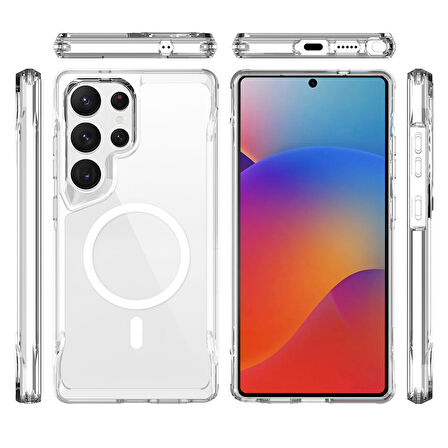 Galaxy S25 Ultra Kılıf Magsafe Şarj Özellikli T-Max Magsafe Kılıf