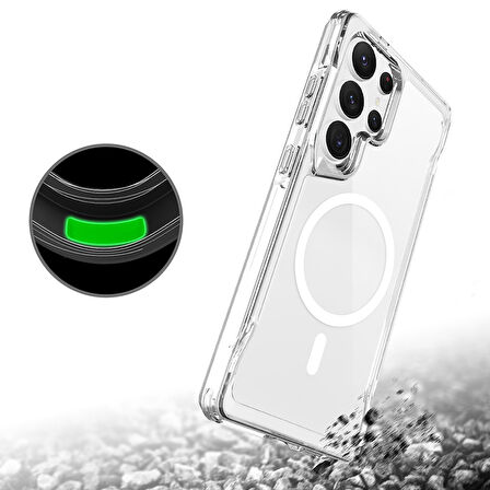 Galaxy S25 Ultra Kılıf Magsafe Şarj Özellikli T-Max Magsafe Kılıf