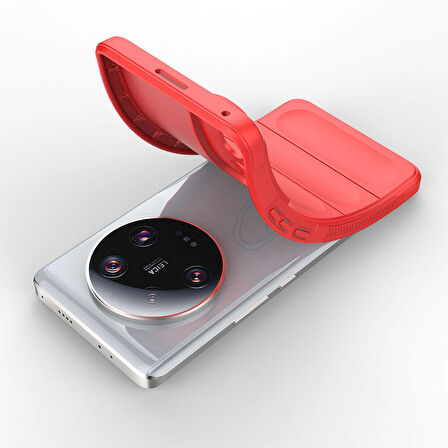 Xiaomi Mi 13 Ultra Kılıf Esnek TPU Oyuklu Arka Yüzey Tasarımlı Etnik Silikon Kılıf