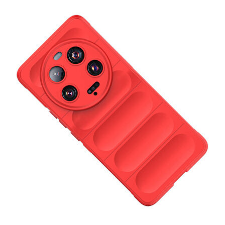 Xiaomi Mi 13 Ultra Kılıf Esnek TPU Oyuklu Arka Yüzey Tasarımlı Etnik Silikon Kılıf