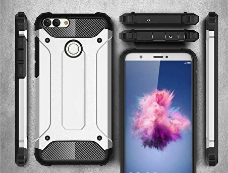 Huawei P Smart Kılıf Crash Zırh Silikon Kılıf