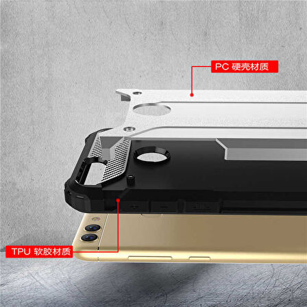 Huawei P Smart Kılıf Crash Zırh Silikon Kılıf