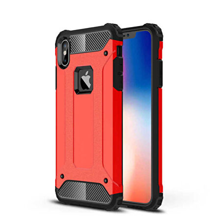 iPhone XS Max 6.5 Kılıf Crash Zırh Silikon Kılıf