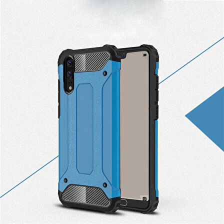 Huawei P20 Kılıf Crash Zırh Silikon Kılıf