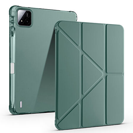 Xiaomi Pad 7 Kılıf Tri Folding Kalem Bölmeli Standlı Kılıf