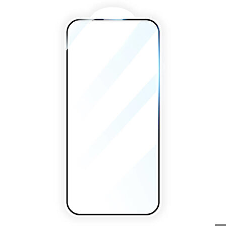 iPhone 15 Pro HD Parlak 3D Rak Ekran Koruyucu