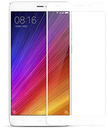 Xiaomi Mi 5S Plus Ekranı Tam Kaplayan Düz Cam Koruyucu