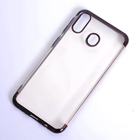 Galaxy M20 Kılıf Dört Köşeli Lazer Silikon Kılıf