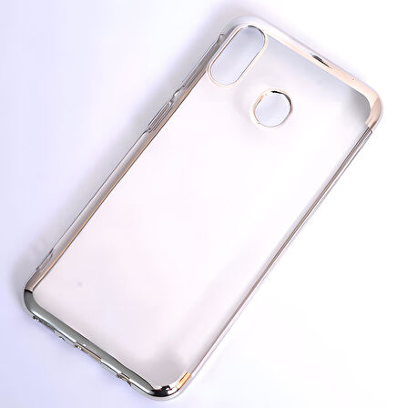 Galaxy M20 Kılıf Dört Köşeli Lazer Silikon Kılıf