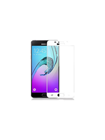 Galaxy A7 2017 Ekran Koruyucu Ekranı Tam Kaplayan Düz Cam Ekran Koruyucu