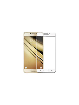 Galaxy C5 Ekran Koruyucu Ekranı Tam Kaplayan Düz Cam Ekran Koruyucu