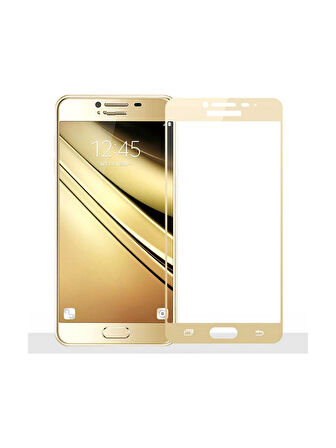 Galaxy J5 Prime Ekran Koruyucu Ekranı Tam Kaplayan Düz Cam Ekran Koruyucu