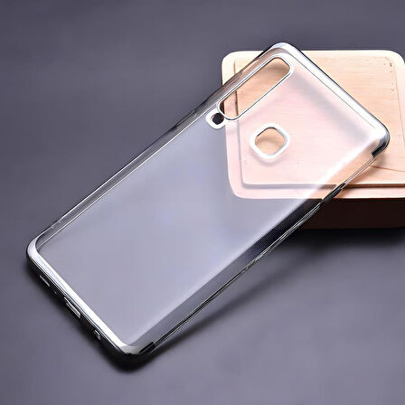 Galaxy A9 2018 Kılıf Dört Köşeli Lazer Silikon Kılıf