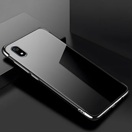 Xiaomi Redmi 7A Kılıf Dört Köşeli Lazer Silikon Kılıf