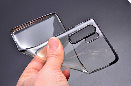 Huawei P30 Pro Kılıf Dört Köşeli Lazer Silikon Kılıf