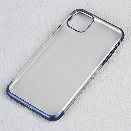 iPhone 11 Pro Kılıf Mat Dört Köşeli Lazer Silikon Kılıf