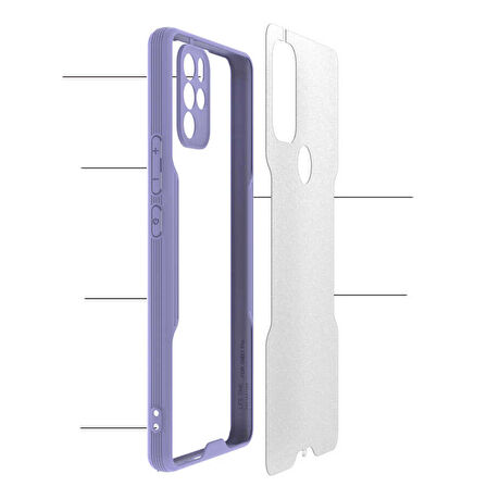 General Mobile 21 Pro Kılıf Zore Parfe Kenarları Pastel Renk Silikon Kılıf