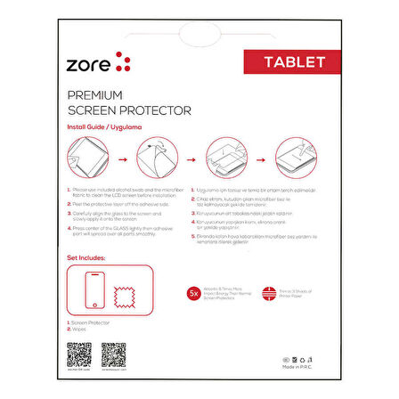 Apple New iPad Pro 12.9 2018 Zore Tablet Blue Nano Ekran Koruyucu