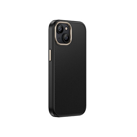 iPhone 14 / İphone 13 Kılıf M-safe Şarj Özellikli Karbon Fiber Görünümlü Antina Kılıf