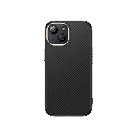 iPhone 15 Plus Kılıf M-safe Şarj Özellikli Karbon Fiber Görünümlü Antina Kılıf