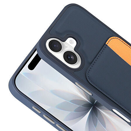 iPhone 17 Kılıf Kartlıklı X-Kart Silikon Kılıf