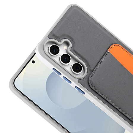 Galaxy S25 FE Kılıf Kartlıklı X-Kart Silikon Kılıf