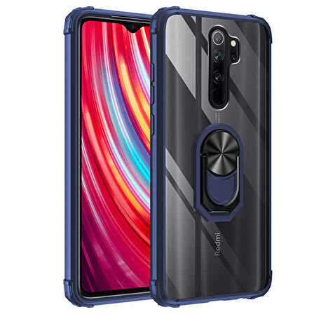 Xiaomi Redmi Note 8 Pro Kılıf Mola Kenar Yüzük Kısımları Renkli