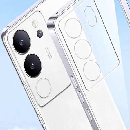 Vivo V29 5G Kılıf Şeffaf İnce ve Esnek Süper Silikon Kılıf