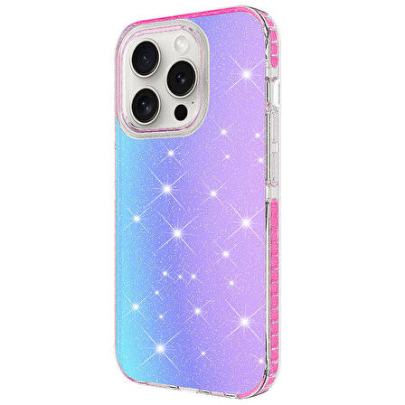 iPhone 15 Pro Kılıf Parlak Renk Geçişli Velle Kılıf
