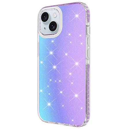 iPhone 15 Plus Kılıf Parlak Renk Geçişli Velle Kılıf