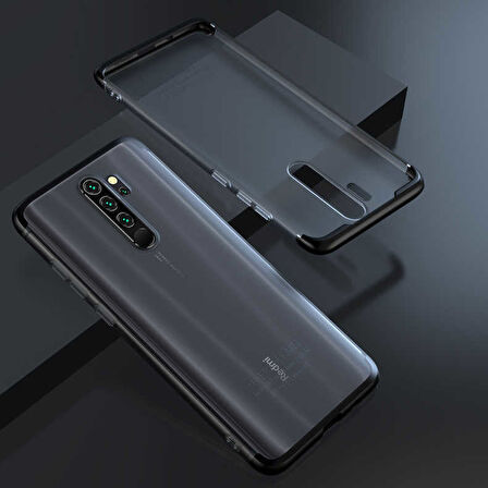 Xiaomi Redmi Note 8 Pro Kılıf Şeffaf Mat Görünümlü Full Koruma Nili Kılıf