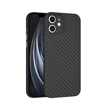 iPhone 12 Kılıf ​​​​​Şık Karbon Fiber Tasarım Kılıf