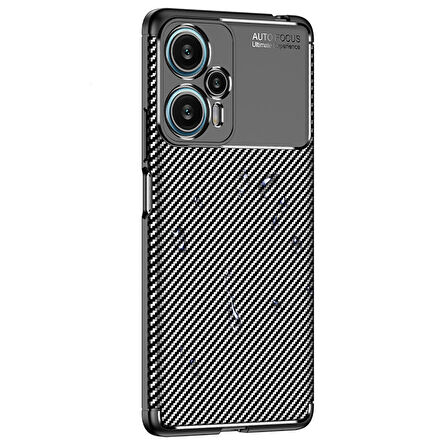Xiaomi Poco F5 Kılıf Negro Karbon Tasarım Silikon Kılıf
