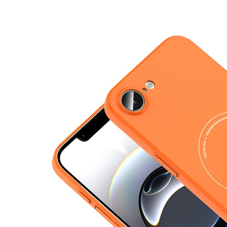 iPhone 16E Kılıf M-Safe Şarj Özellikli Kamera Korumalı Elio Sert PC Kılıf