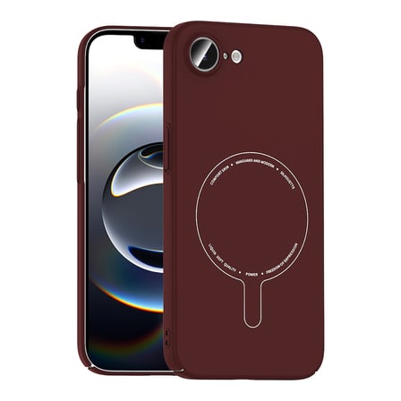iPhone 16E Kılıf M-Safe Şarj Özellikli Kamera Korumalı Elio Sert PC Kılıf