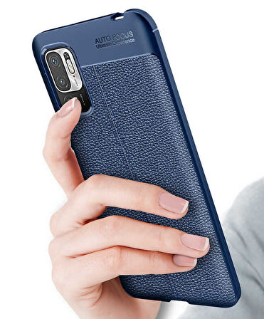 Xiaomi Uyumlu Redmi Note 10 5G Kılıf Niss Deri Desenli Silikon Kılıf