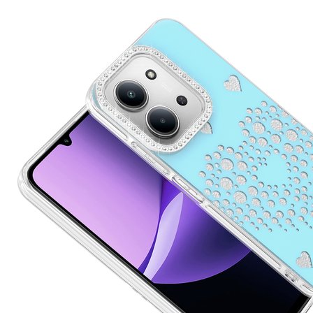 Redmi 15C Kılıf Damla Taşlı Rivas Sert PC Kılıf