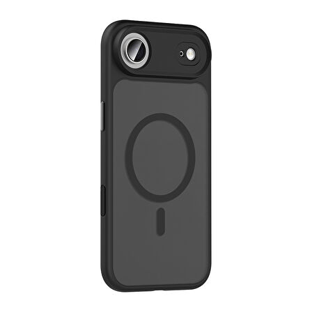 iPhone 17 Air Kılıf Mat Arka Yüzey Wireless Şarj Özellikli Flet M-safe Kılıf