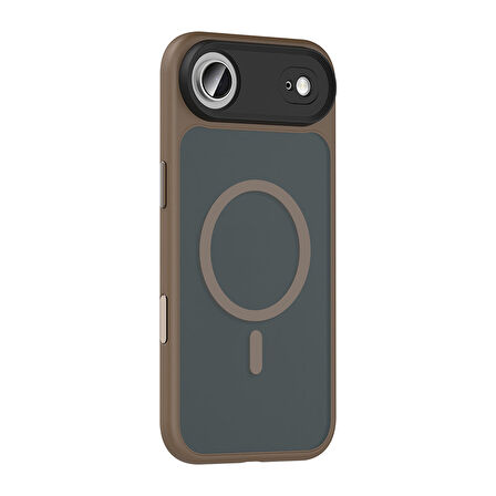 iPhone 17 Air Kılıf Mat Arka Yüzey Wireless Şarj Özellikli Flet M-safe Kılıf