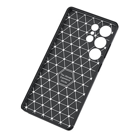 Galaxy S25 Ultra Kılıf Negro Karbon Tasarım Silikon Kılıf