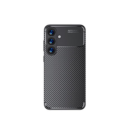 Galaxy S25 Kılıf Negro Karbon Tasarım Silikon Kılıf