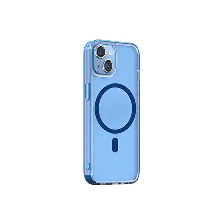 iPhone 14 M-safe Şarj Özellikli Kamera Çıkıntılı Silikon Kılıf