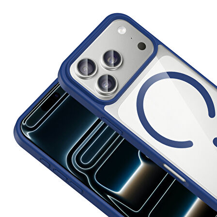 iPhone 17 Pro Kılıf M-safe Wireless Şarj Özellikli Silikon Ege Kılıf