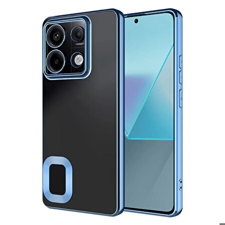 Xiaomi Redmi Note 13 4G Kılıf Kamera Korumalı Logo Gösteren Omega Kılıf