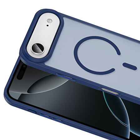 iPhone 17 Air Kılıf M-safe Şarj Özellikli Mat Arka Yüzey Sio Kılıf