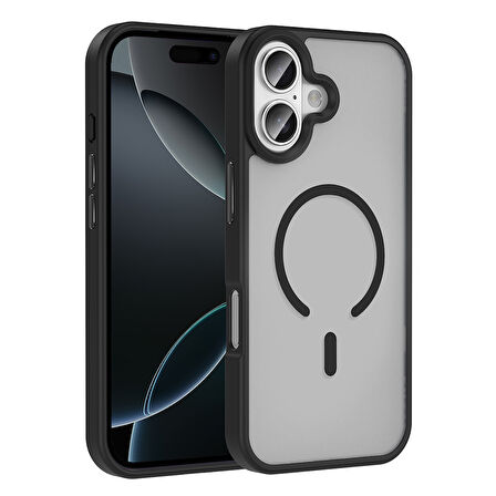 iPhone 17 Kılıf M-safe Şarj Özellikli Mat Arka Yüzey Sio Kılıf