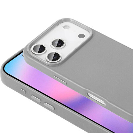 iPhone 17 Pro Max Kılıf M-safe Şarj Özellikli PU Deri Görünümlü Kupra Kılıf